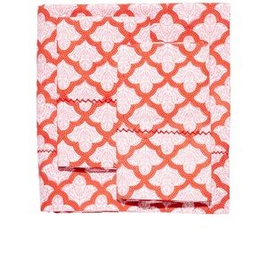 Roller Rabbit sheet set flat sheet, fitted sheet, 2 pillow cases